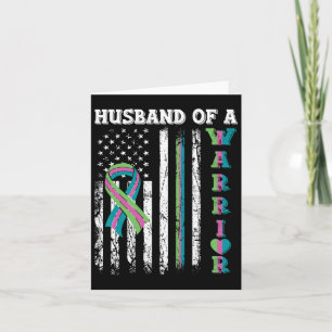 Of A Warrior Metastatic Breast Cancer Usa Flag Card