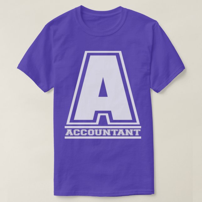 of Accountant Numbers Accounting Profession Job T-Shirt (Design Front)