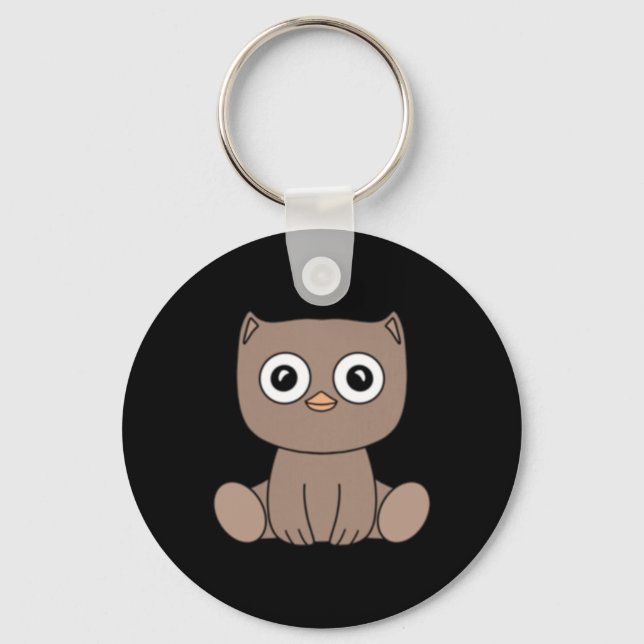 Of Adorable Kawaii Hedgehog Sticker  Key Ring (Front)