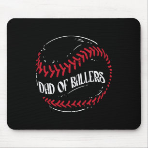 Of Ballers Baseball Funny Fathers Day Men Daddy Mouse Pad