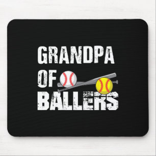 Of Ballers Funny Baseball Softball Fathers Day Gif Mouse Pad