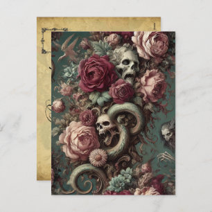 Of Bone & Vine – Gothic Victorian Holiday Postcard