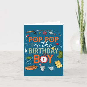 Of Boy Pop Pop Birthday Fishing Birthday Card