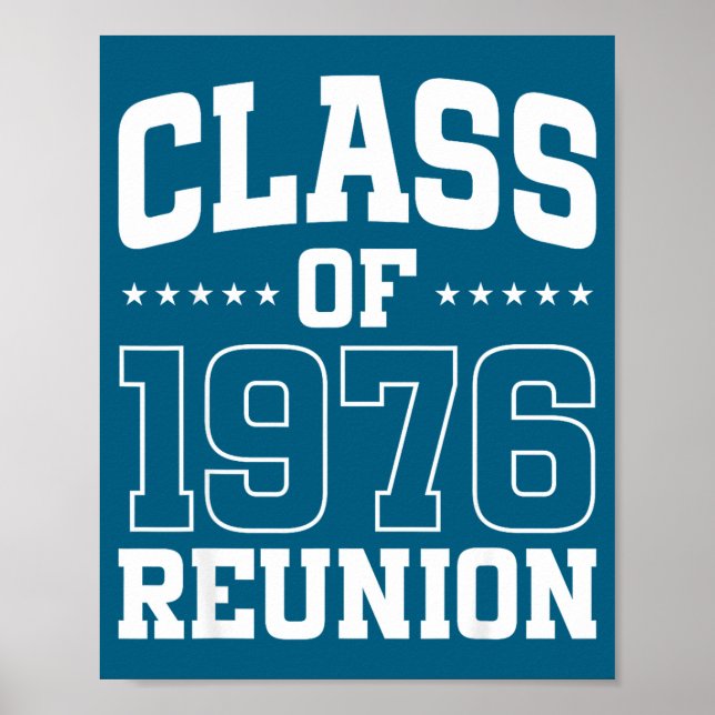 Of Class 1976 Reunion 50 Alumni Poster (Front)