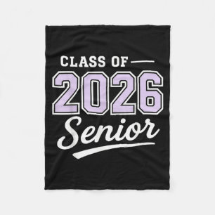 Of Class Seniors Back School Graduation Fleece Blanket