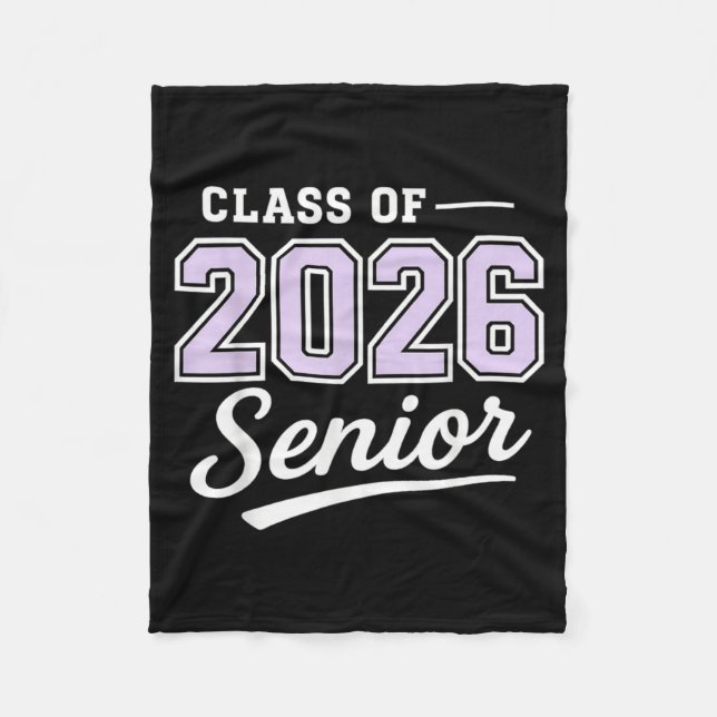 Of Class Seniors Back School Graduation Fleece Blanket (Front)