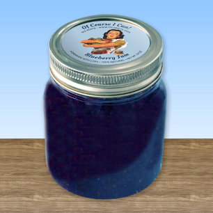 Of Course I Can Jar Lid Label