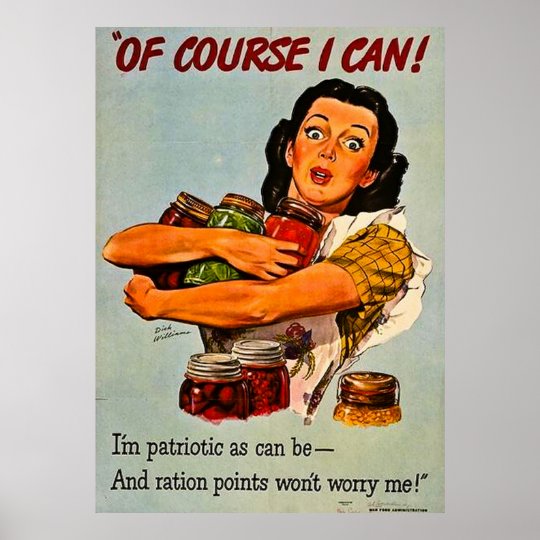 Of Course I Can Vintage Wwii Propaganda Poster Zazzle Com Au