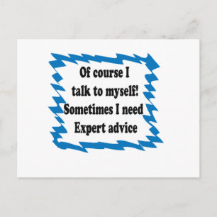 Of Course I Talk To Myself Postcard