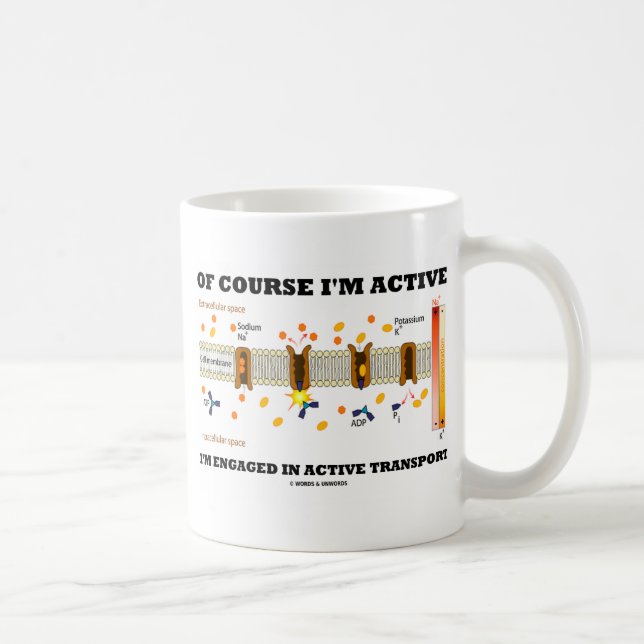 Of Course I'm Active I'm Engaged Active Transport Coffee Mug (Right)