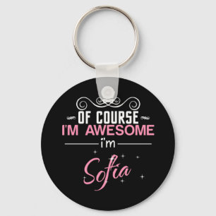 Of Course I'm Awesome I'm Sofia Key Ring
