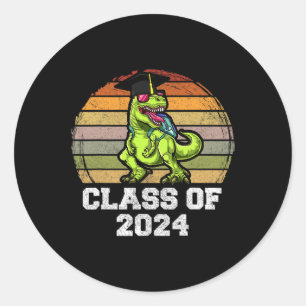 Of Dinosaur Apparel Hello Summer Teacher Student Classic Round Sticker