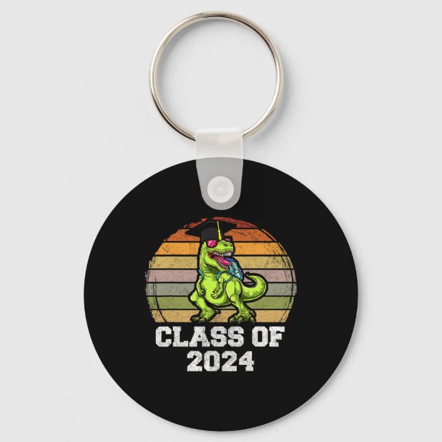 Of Dinosaur Apparel Hello Summer Teacher Student  Key Ring (Front)
