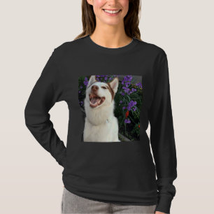 Of Dog Husky Piebald Husky Taken From A Real Phot T-Shirt