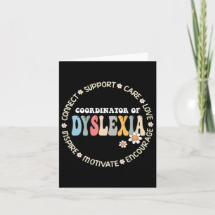Of Dyslexia Squad Awareness Month Teacher Card