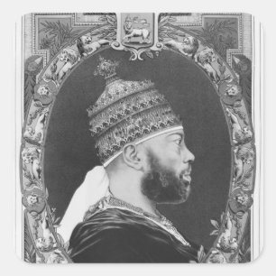 of Ethiopia, Menelik II Square Sticker