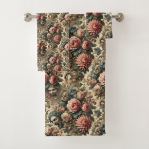 Of Fang & Flourish – Gothic Victorian  Bath Towel Set