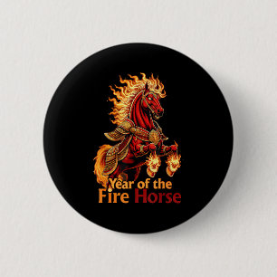 Of Fire Horse 6 Cm Round Badge