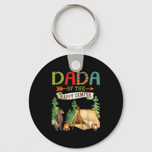 Of First Dada Happy Camper Birthday Camping Key Ring