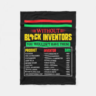 Of Forgotten Black Inventors Black History Month 5 Fleece Blanket