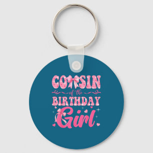 Of Girl Cousin Birthday Family Pink Coquette Key Ring