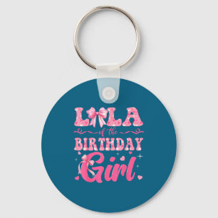 Of Girl Lola Birthday Family Pink Coquette Key Ring