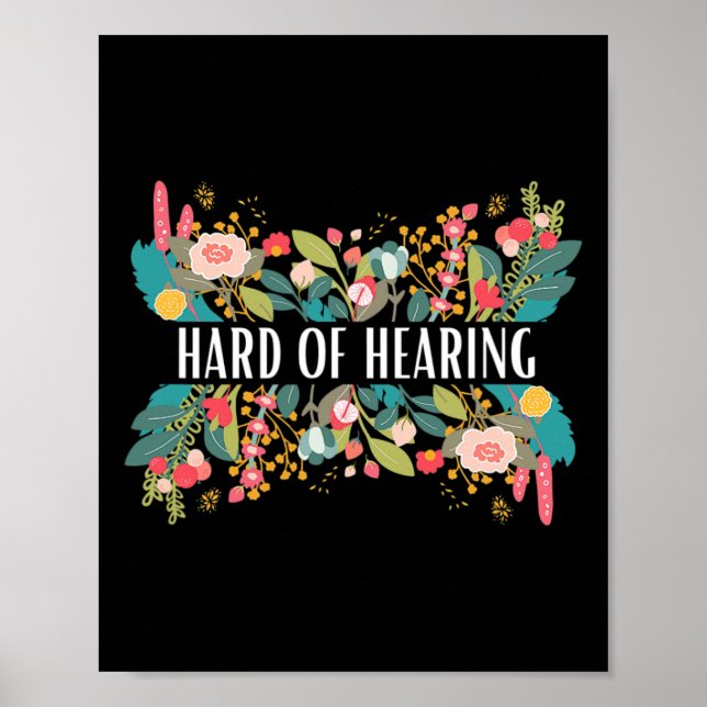 Of Hearing Alert And Awareness Design For Deaf And Poster (Front)