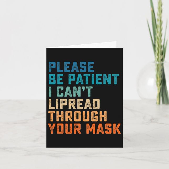 Of Hearing Asl Sign Hearing Impaired Deaf Awarenes Card (Front)