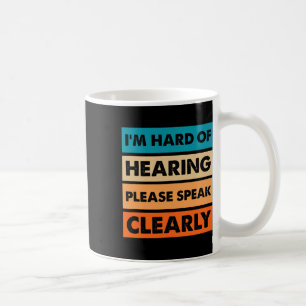 Of Hearing Asl Vintage Hearing Impaired Deaf Aware Coffee Mug