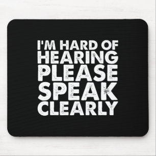 Of Hearing Deaf Hearing Impaired Asl Sign Language Mouse Pad