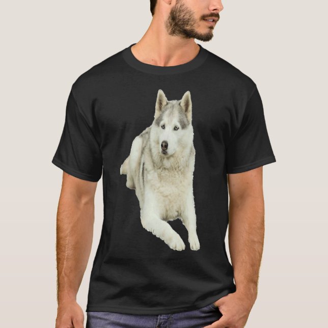 Of Husky Mama  Custom Dog Name Husky Mum  Husky  H T-Shirt (Front)