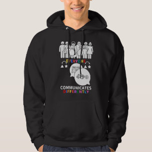 Of In April We Wear Red Instead Autism People Acce Hoodie
