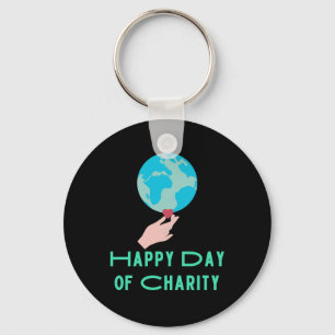Of International Day Of Charity Sticker  Key Ring