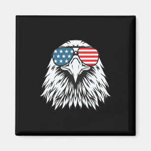 Of July American Bald Eagle Flag- Independence Day Magnet