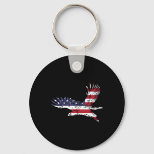 Of July Bald Eagle Us Flag Pocket America Men Wome Key Ring