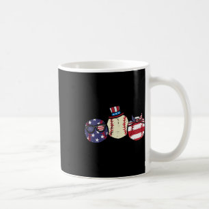 Of July Baseball Independence Day America Men Wome Coffee Mug