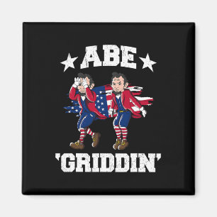 Of July Benjamin Franklin Griddy Ben Griddin Magnet