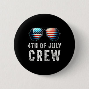 Of July Crew Matching Family Outfits Men Women Kid 6 Cm Round Badge