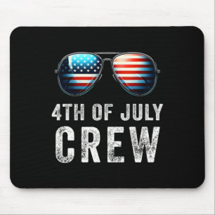 Of July Crew Matching Family Outfits Men Women Kid Mouse Pad