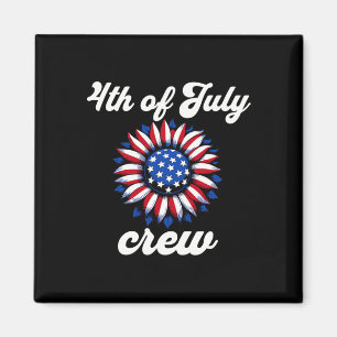 Of July Crew Usa Flag Magnet
