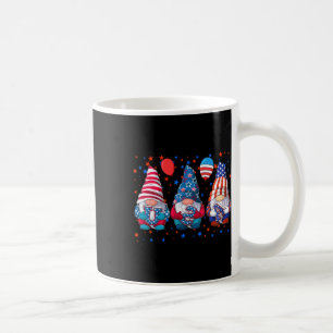 Of July Cute Gnomes Usa American Flag Independence Coffee Mug