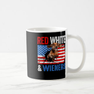Of July Dachshund Dog Shirt Red White And Wieners  Coffee Mug
