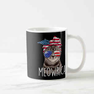 Of July Day Of Independence Meowrica meowrica Cat  Coffee Mug