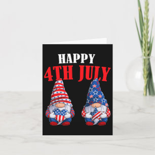 Of July Gnomes America Independence Day Patriot Us Card