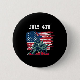 Of July Men Usa American Flag Boys Independence Da 6 Cm Round Badge