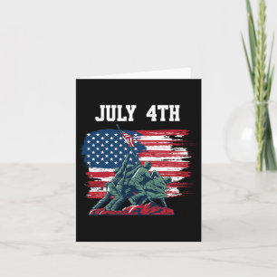 Of July Men Usa American Flag Boys Independence Da Card