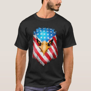Of July Patriotic Eagle Usa American Flag Men Boys T-Shirt
