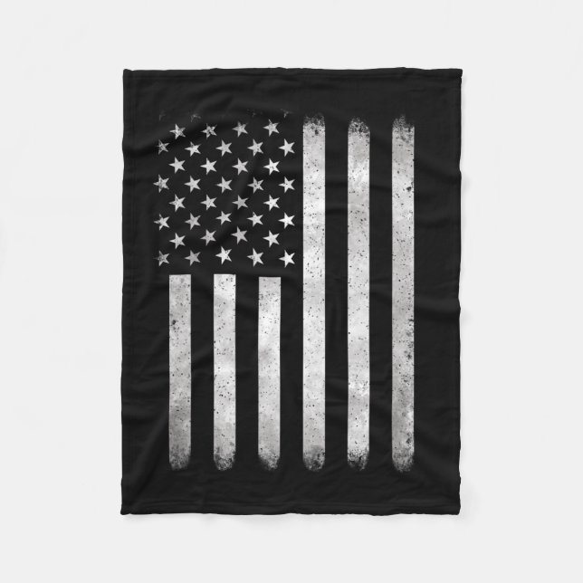 Of July Patriotic Fourth Of July Us American Flag  Fleece Blanket (Front)