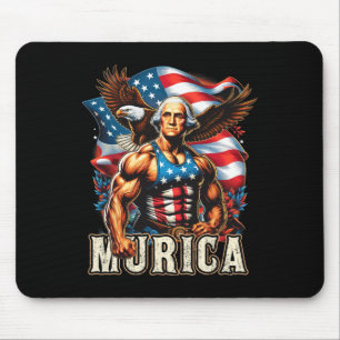 Of July Patriotic Funny George Washington July 4th Mouse Pad