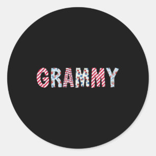 Of July Patriotic Grammy Independence Day American Classic Round Sticker